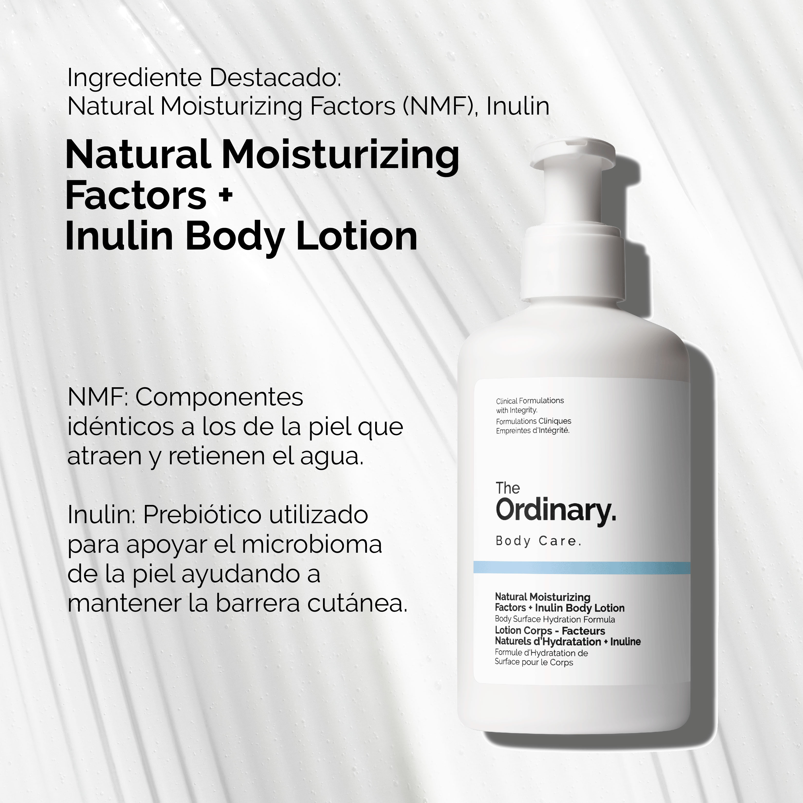 NATURAL MOISTURIZING FACTORS + INLUIN BODY LOTION (LOCIÓN PARA EL CUERPO CON INLUINA)